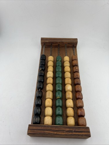 Vintage wooden abacus counting - vintage,